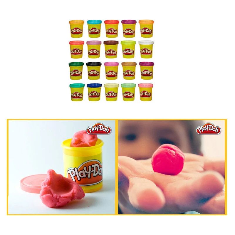 Hasbro Play Doh 20 цветов Burst Color ful Fluffy Floam Slime мягкий ароматизированный снятие стресса без