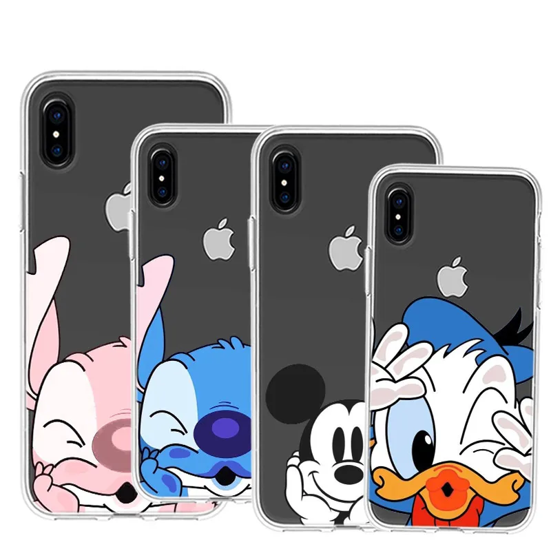 TPU Silicone Cover Diseny Lovely Minnie For Apple IPhone 13 12 Mini 11 Pro XS MAX XR X 8 7 6 5 SE Plus Phone Case 