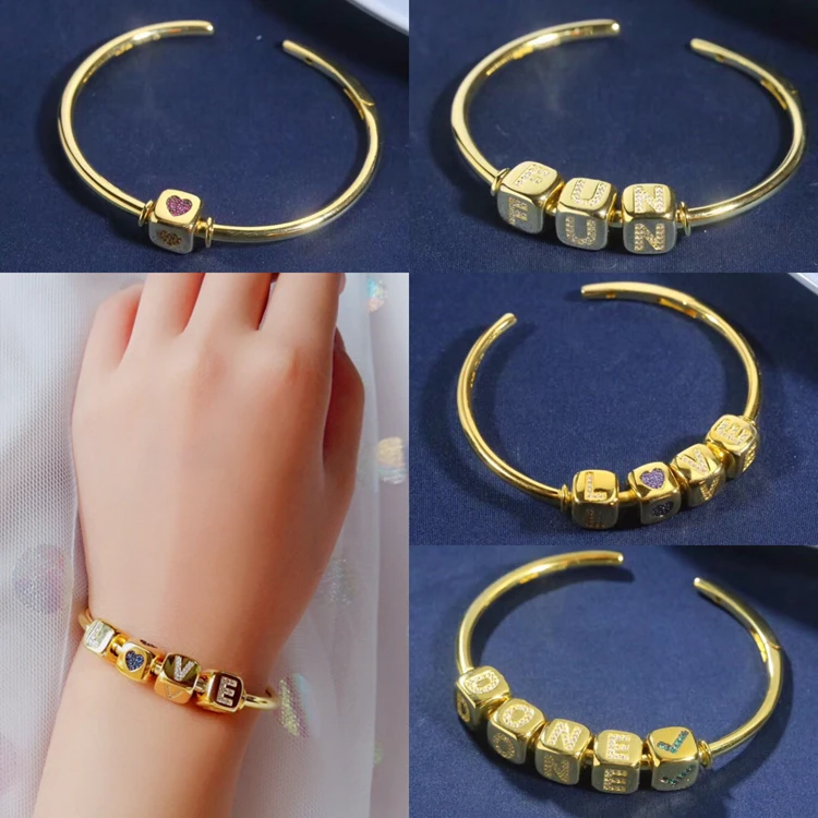 Абсолютно новый пользовательский DIY микс Циркон Начальная буква цифра символ