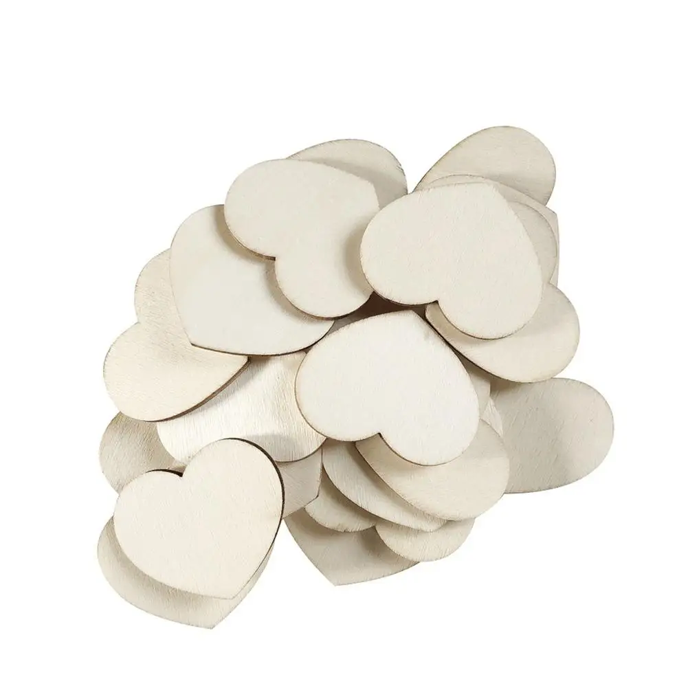 

60pcs Hearts Unique Wedding Decoration Rustic Sweet Wedding Guestbook Heart Drop Box Wedding Drop Box 3D Guest Book Wooden Box