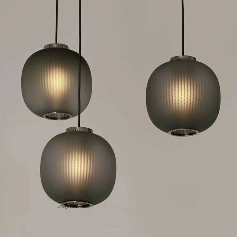 Нордическая винтажная светодиодная подвесная лампа с овальным стеклом Luminaire для освещения столовой и спальни.