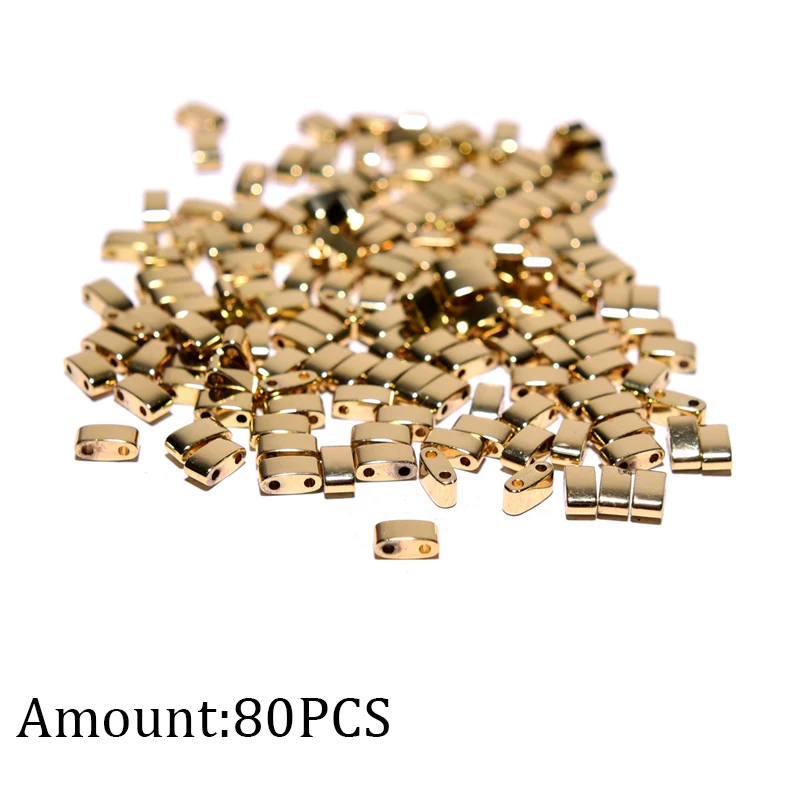 Два отверстия гематитовые бусины квадратные разделители рукоделие матовые