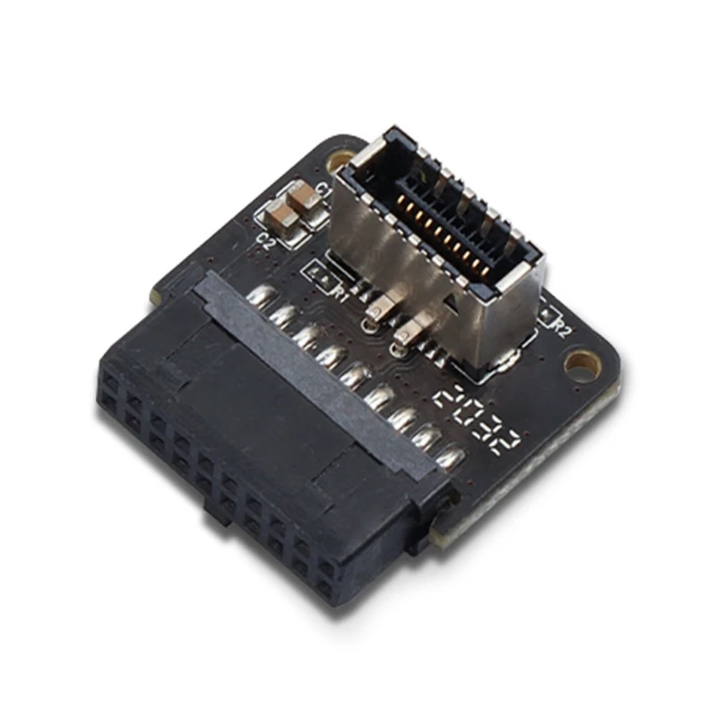 

90 градусов 19р внутренний головы мужской USB3.0 Тип C Тип-E 20 P Адаптер USB 3,1/3,2 A-Key 20-контактный разъем переднего Панель наружный коллектор