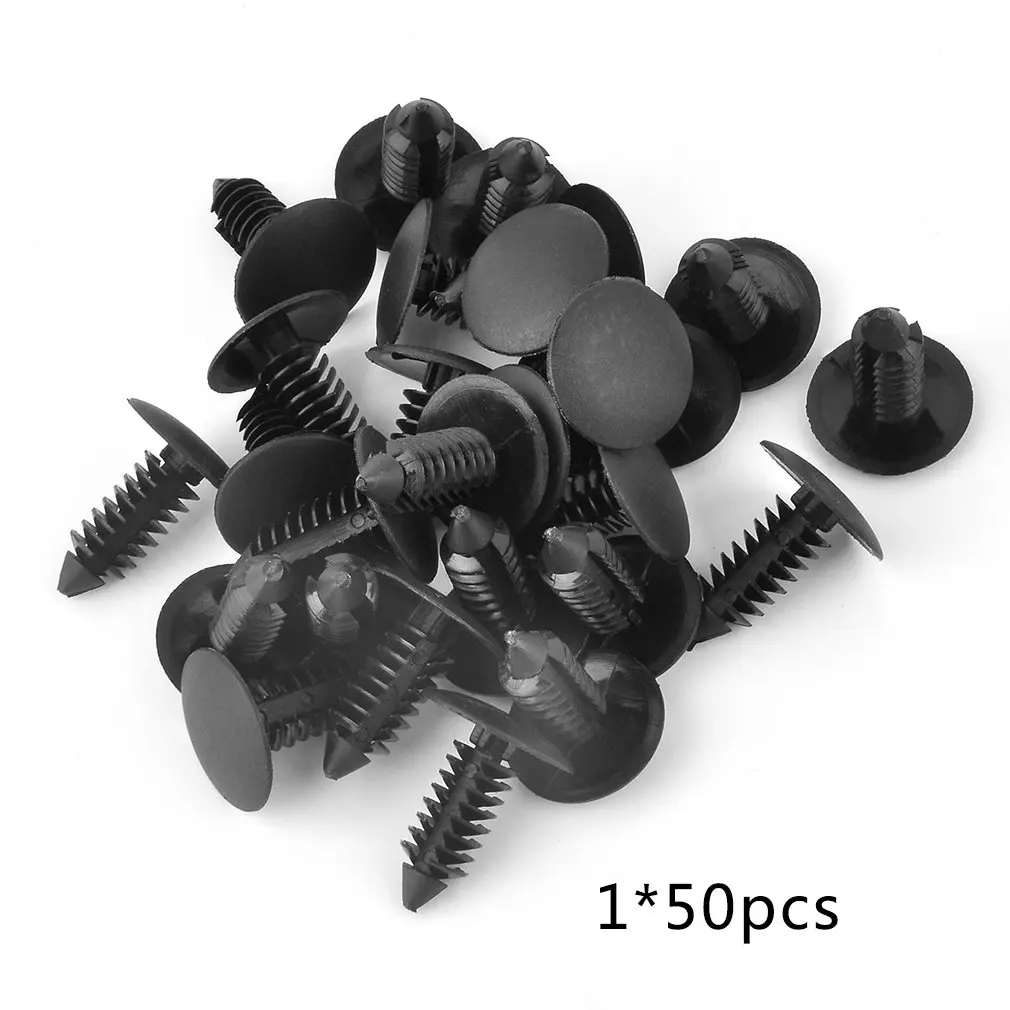 50 шт. пластиковые клипсы заклепки крепеж диаметр 8 мм автомобильный бампер крыло