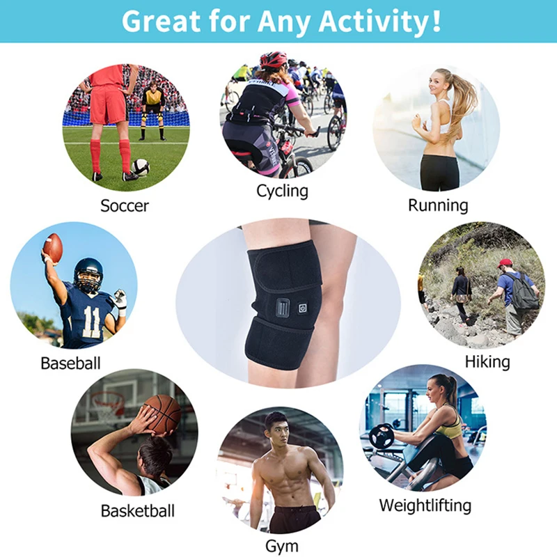 

Physiotherapy Knee Joint Massager Auto Heating Knee Brace Support Pads Adjustable Tourmaline Self Heating Magnetic Knee Brace