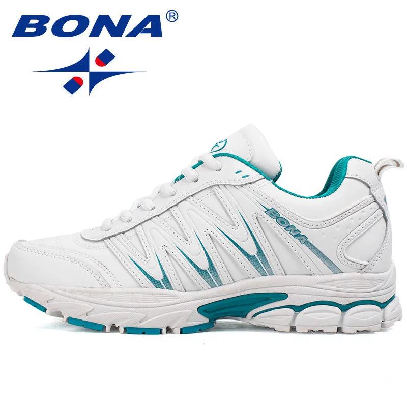 Blue White BONA/Новинка; популярный стиль; Zapatos de mujer; женская прогулочная обувь; спортивная обувь; Уличная обувь для бега; спортивная обувь; удобные кроссовки для женщин - Цвет: Blue White