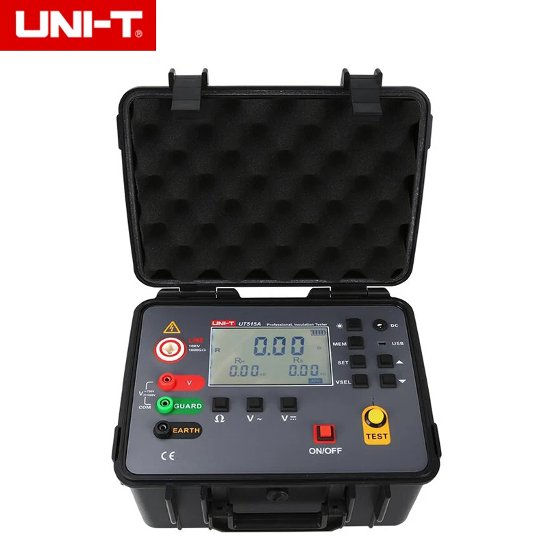 UNI T UT515A тестер сопротивления изоляции высокого напряжения большой экран