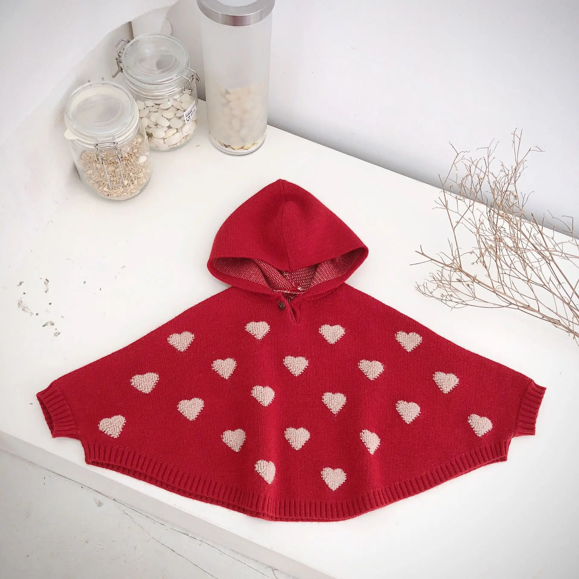 Весна-Осень 2019 свитер для маленьких девочек с надписью Love Детская вязаная