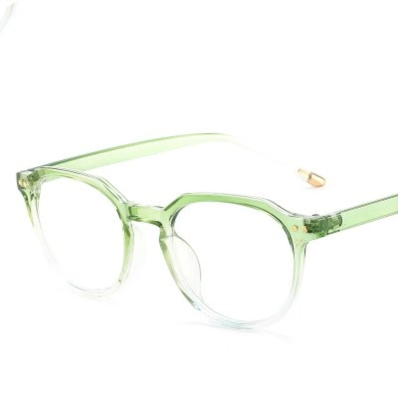 

Retro Square Anti Blue Light Glasses Women Brand Designer Trendy Transparent Gradient Eyeglasses Men Computer Eyewears Frame