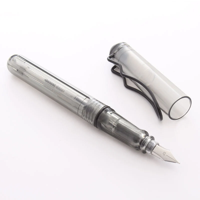 Ручка перьевая Прозрачная с наконечником EF/F модный карандаш большим зажимом