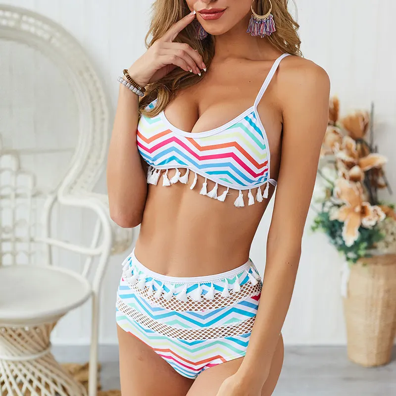 2020 женский сексуальный купальник S-XL бикини большие женские купальники Цветочный