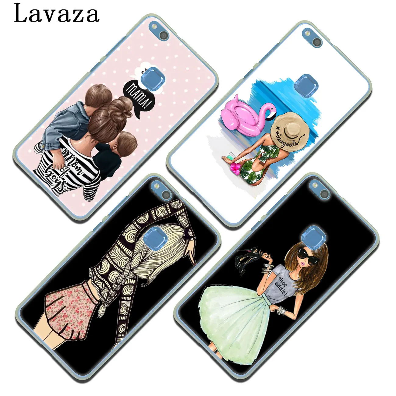 Lavaza Best Friend Shopping girl Phone Case for Huawei Y9 Y7 Prime 2018 2019 Honor 20 10 8 8A 8X 9X 9 Lite 7C 7X 7A Pro Cover | Мобильные