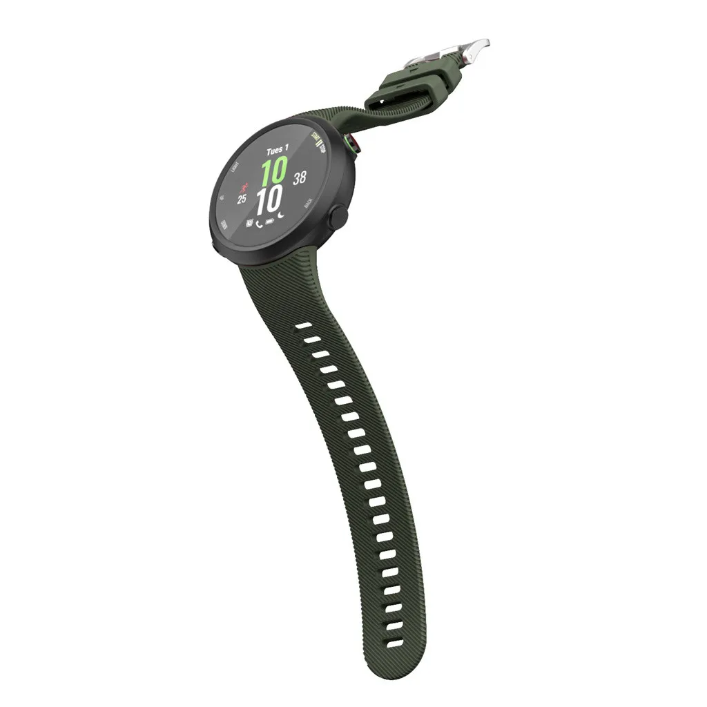 Для Garmin Forerunner 45 45S спортивный мягкий силиконовый сменный ремешок для наручных часов Смарт-часы носимые Аксессуары#1019