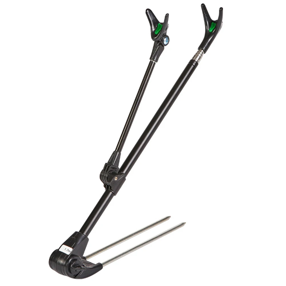 

Stainless Steel Easy Use Tool Anti-slip Support Bracket Fishing Rod Holder Telescoping Ground Insert Adjustable Angle Rotatable