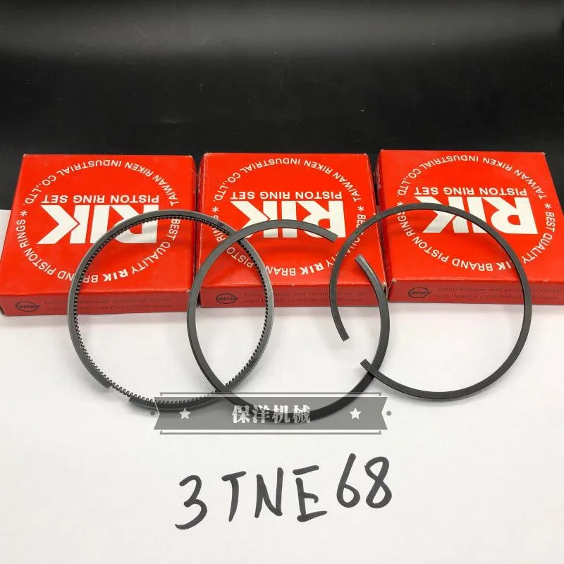

free shipping for Yangma excavator parts Yangma 3D68 3TNE68 engine piston ring digger