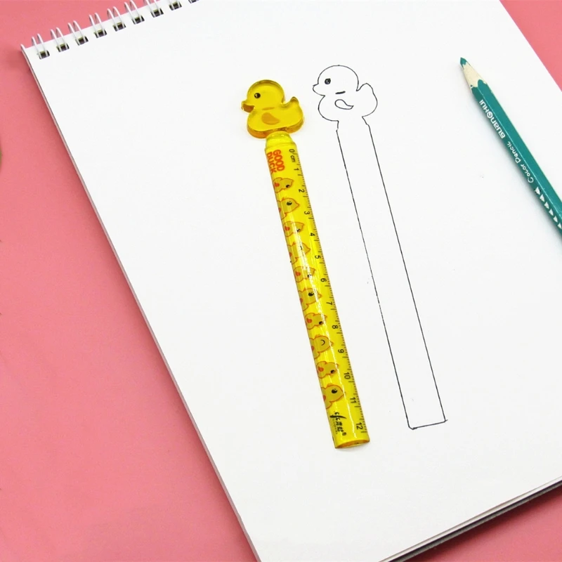 

Cute Duck Plastic Straight Ruler Measuring Tool Stationery Office School Supply