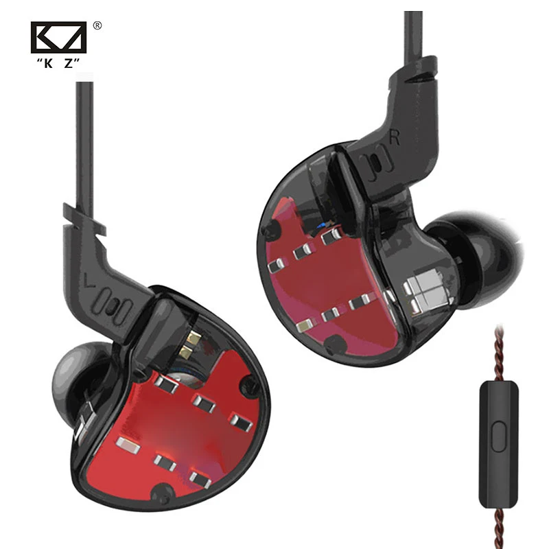 KZ ZS10 наушники 10 драйвер в наушниках 4BA+ 1DD динамические арматурные наушники HiFi бас гарнитура шумоподавление наушники гибридные