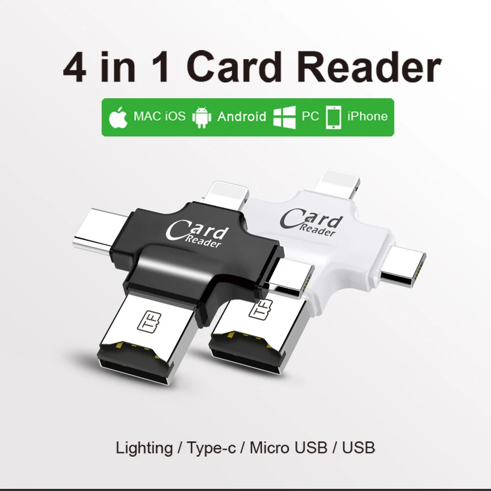 USB i-Flash Drive HD Micro SD/TF устройство для чтения карт памяти адаптер iPhone iPad iPod iphone 5 6 7 type c
