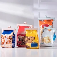 2pcsset plastic bag sealing clip plastic simple food storage bag kitchen storage products portable package resealer bag clips