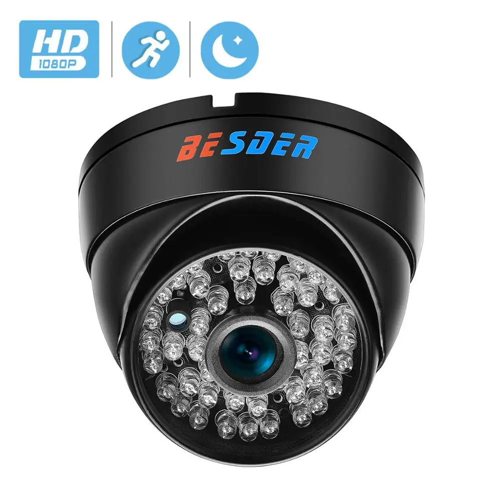 BESDER Широкоугольный 2 8 мм Антивандальная 1080P ip камера купольная Водонепроницаемая