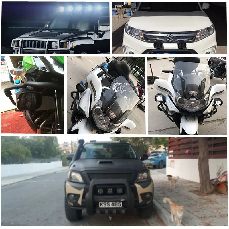 Светодиодная фара рабочего света 5 дюймов 40 Вт 12 В 4x4|Световая рейка/рабочее