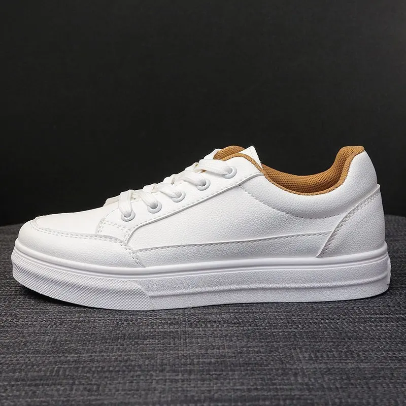 

Fashion Shoes Women's Vulcanize Shoes Spring New Casual Classic Solid Color PU Leather Shoes Women Casual White Shoes Sneakers