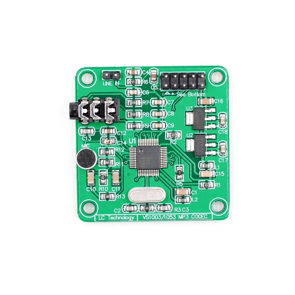 

New VS1003B VS1053 MP3 Module Development Board Onboard recording function