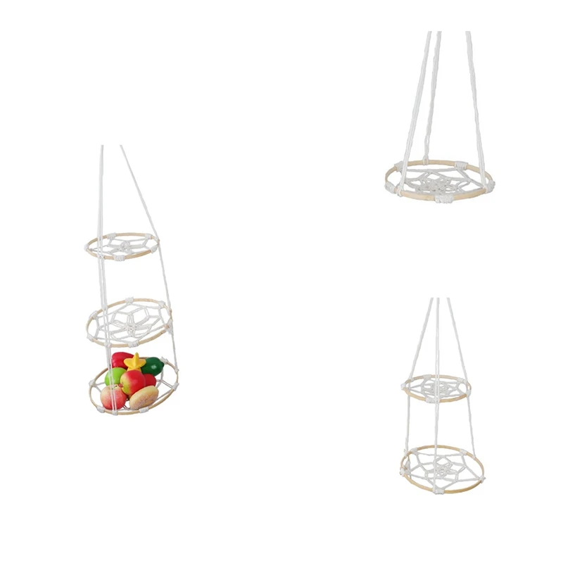 Подвесная корзина для фруктов домашний держатель вещей стеллаж хранения кухни