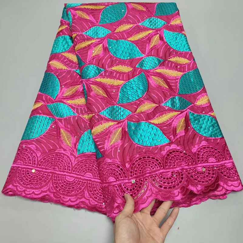 

African Dry Cotton Lace Fabric 2021 High Quality Lace Swiss Voile Lace In Switzerland Nigerian Lace Fabrics For Dress Sewing