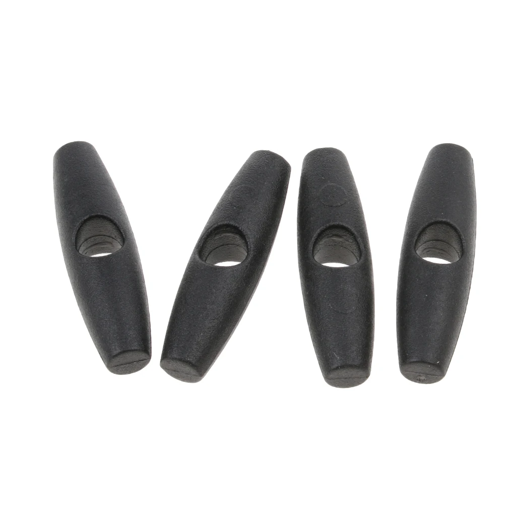 

4pcs Camping Canopy Tent Fly Fasten Tie Buckle Cord Toggle Stopper 35mm for Backpack Bag Accessories