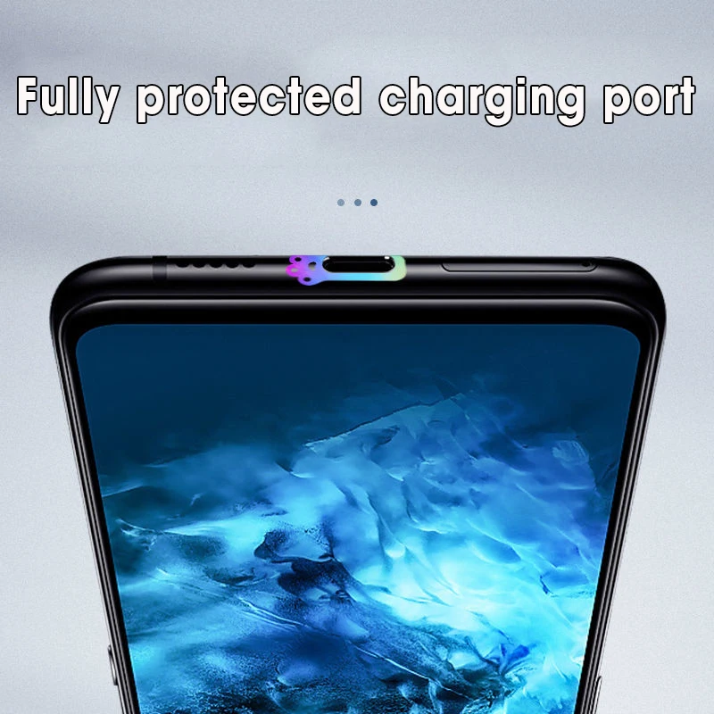 Сменная Защитная пленка для порта зарядки предотвращения царапин кошачьи крабы