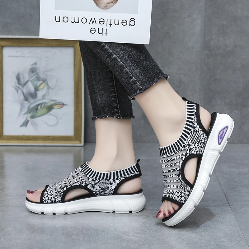 

Fashion Women's Platform Sandals Open Toe High Heels Women's Shoes Design Fish Mouth Breathable Wedges Women Sandals