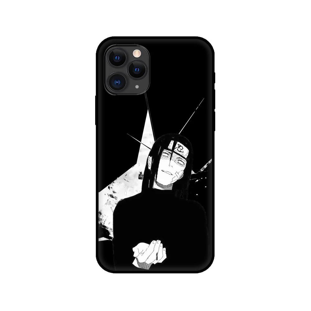 

Black tpu case for iphone 5 5s se 6 6s 7 8 plus x 10 cover for iphone XR XS 11 pro MAX case Neji Hyuga Naruto
