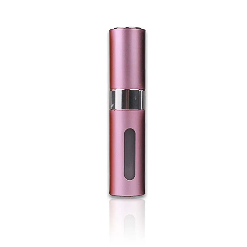 Pink Мини 8 мл Духи бутылка для многоразового использования вращающийся распылитель эфирного масла Нижняя наполнение портативный пустой бутылочка для распыления косметических средств T - Цвет: Pink