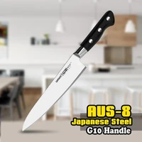 8 inch chef knife aus 8 japanese stainless steel g10 handle kitchen knife ergonomic g10 handle