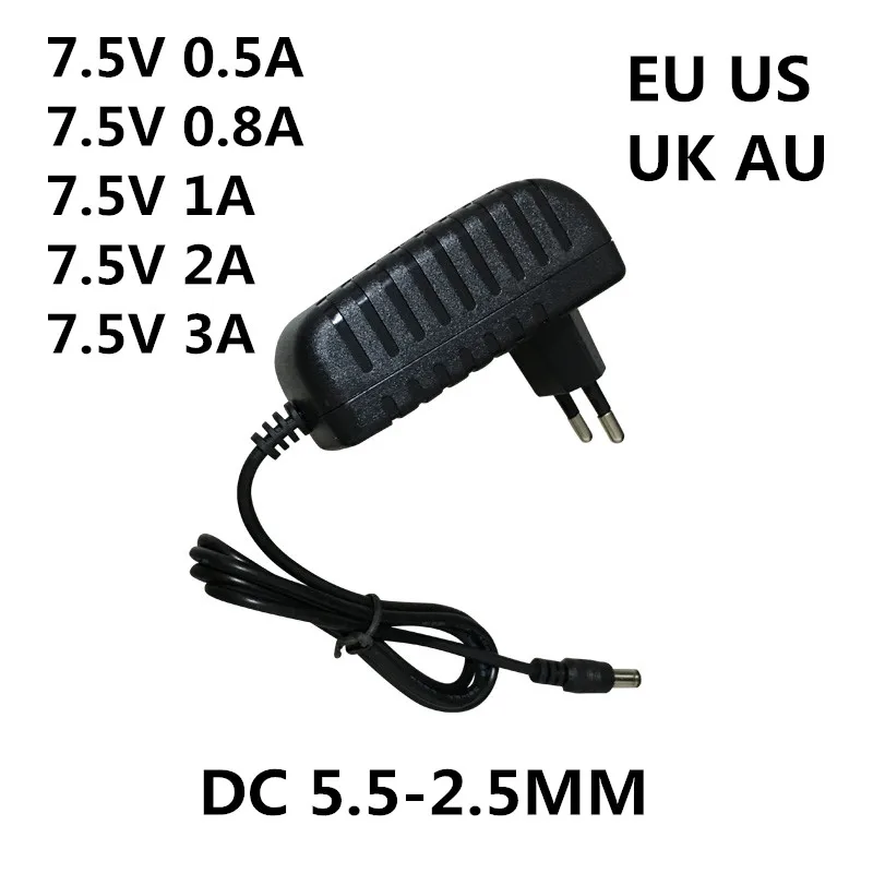 Универсальный адаптер переменного тока в постоянный ток 100 240V DC/DC 7 5 V 0.5A 0.8A 1A 2A 3A