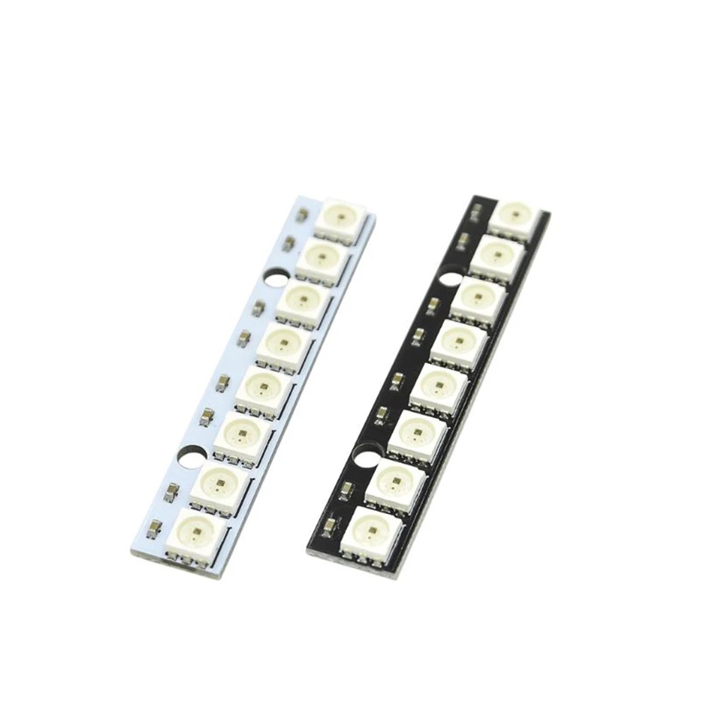 

WS2812 5050 RGB LED Matrix Light Built-in Signal Reshaping Electric Reset Power Lost Reset Circuit Board DIY Kit for Arduino