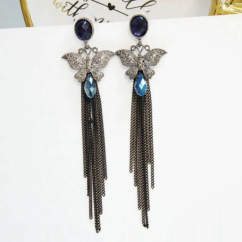 1 пара женские серьги Кисточки Из Нержавеющей Стали|Серьги-подвески| |