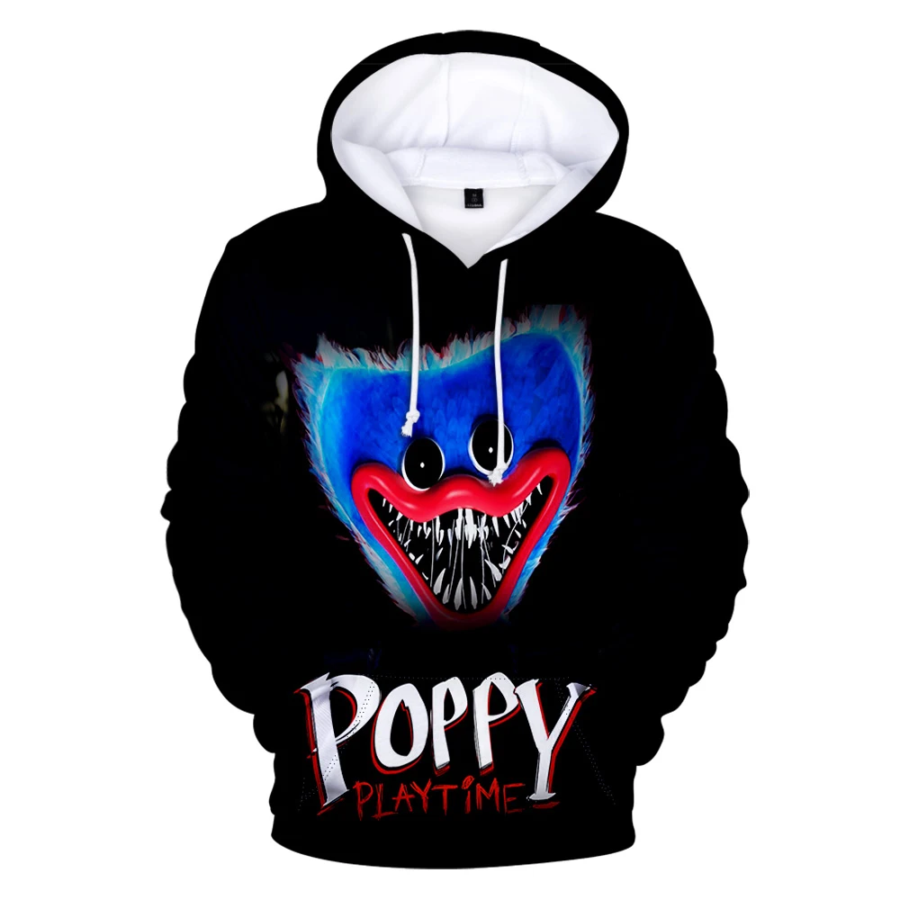 

Poppy Playtime 3D Printed Hoodie Sweatshirts 2022 Horror Game Huggy Wuggy Streetwear Pullover Boys Girls Anime Cartoon Hoodies
