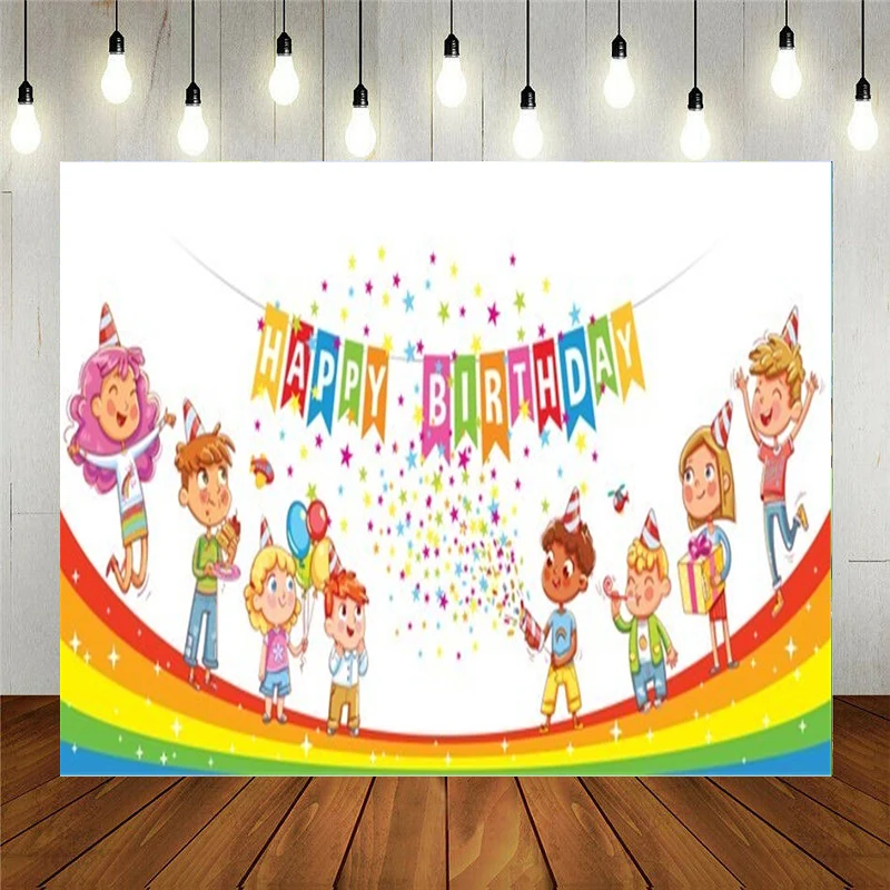 

Реквизит для фотостудии Виниловый фон для фотосъемки украшение для детского дня рождения для мальчиков и девочек для прыжков Счастливая иг...