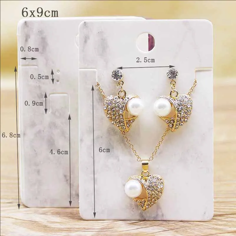 Лидер продаж 50 шт. набор ювелирных изделий в нескольких стилях упаковка карта 6*9