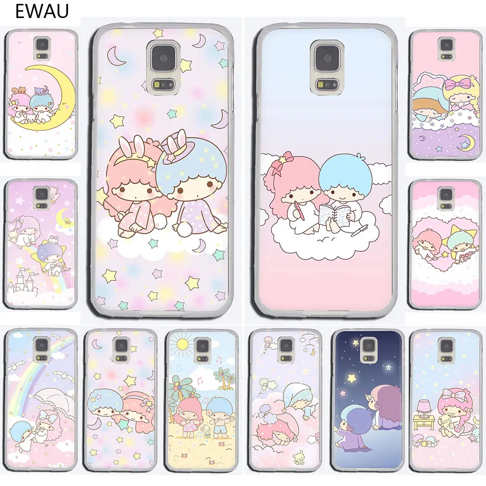EWAU с рисунками из мультфильма «My Melody» маленький Две звезды жесткий чехол для телефона с рисунком в виде обложка чехол для Samsung Galaxy S6 7 Edge S8 9 10 Plus, Note 8, 9, 10, M10 20 30 40