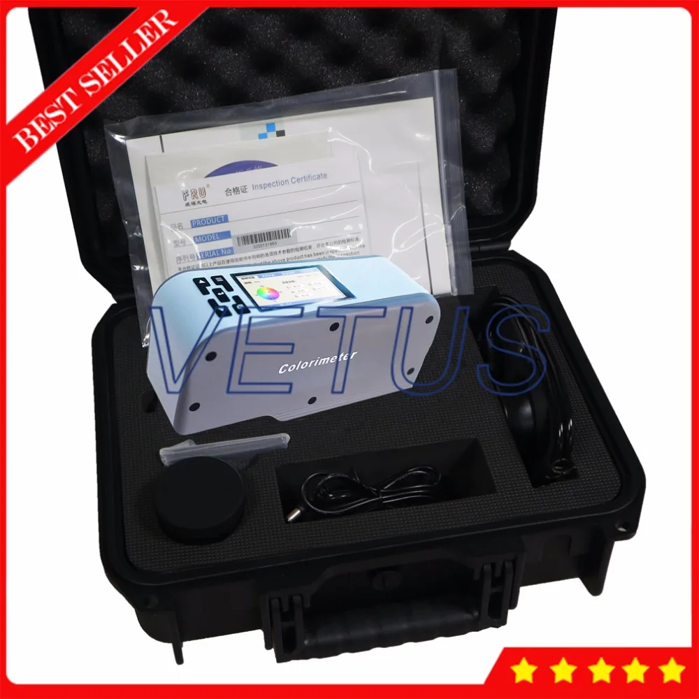 WF28 D65 измерительный светильник источник анализатор цвета Точный Цифровой цвет imeter с 8 мм цвет разница метр тестер