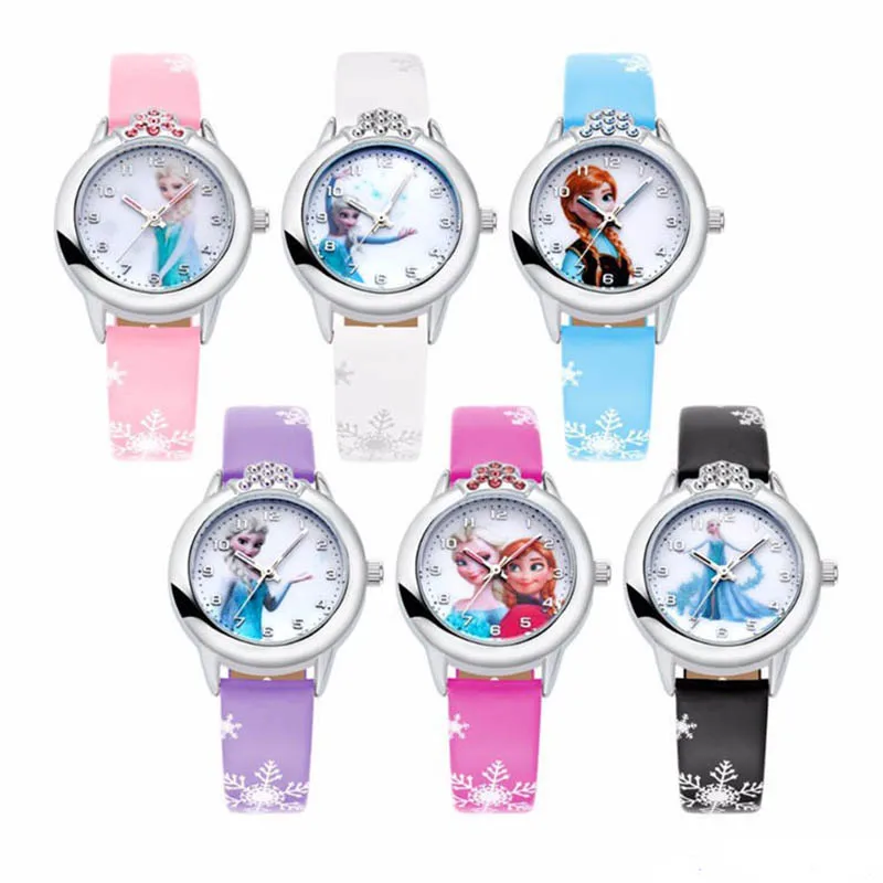 FIONTO, новинка, Relojes, мультяшная принцесса, часы, модные детские часы, детские часы, милые, Резиновая кожа, кварцевые часы для девочек CE0519/5
