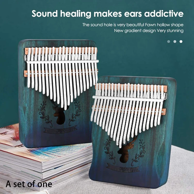 

Cega Kalimba 21-Key Portable Thumb Piano with Sticker Tuning Hammer Children's Musical Instruments Gifts Adult Beginners