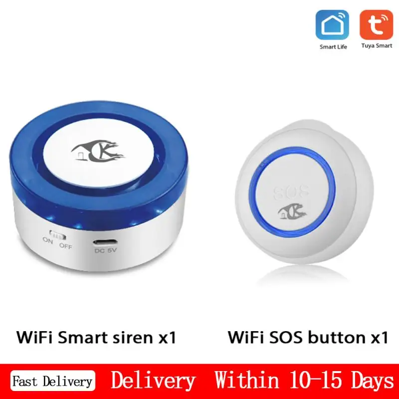 

1/4PCS Tuya Smart Wireless SOS Button Wifi Emergency Button One-key Alarm Call For Help Button Waterproof Elderly Alarm Sensor