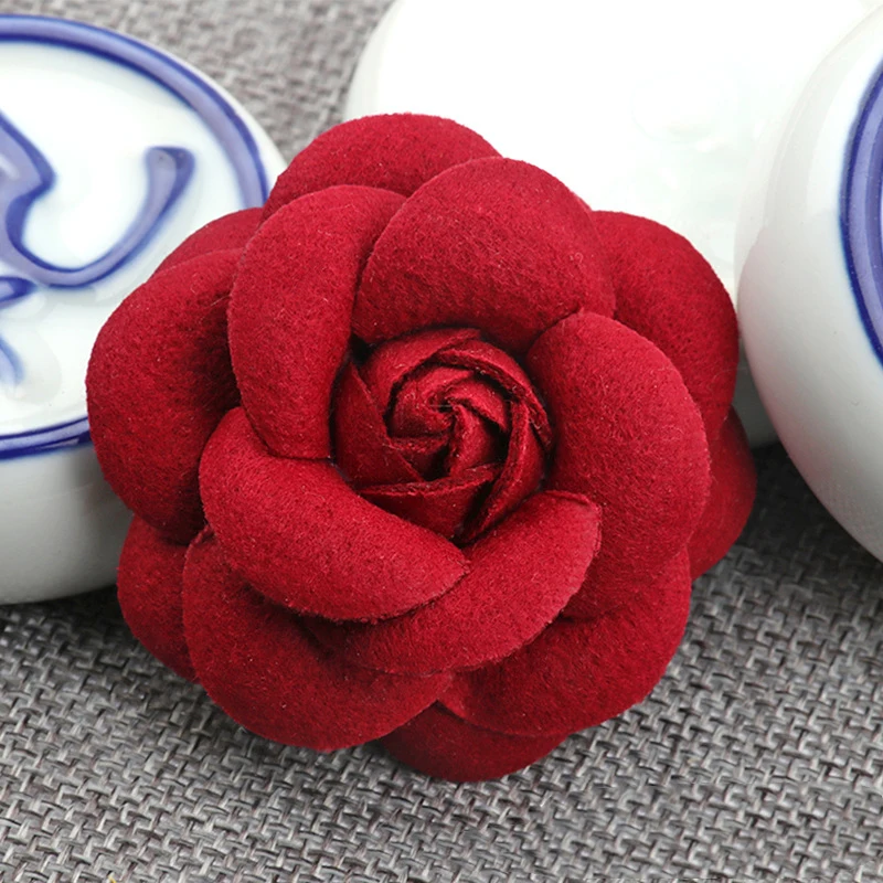 5PCS /33 Colors Mini Chiffon Fabric Flower For Wedding Invitation Artificial Flowers For Dress Decoration