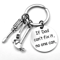 diy metal keychain dad hammer screwdriver wrench dads tool fathers day gift