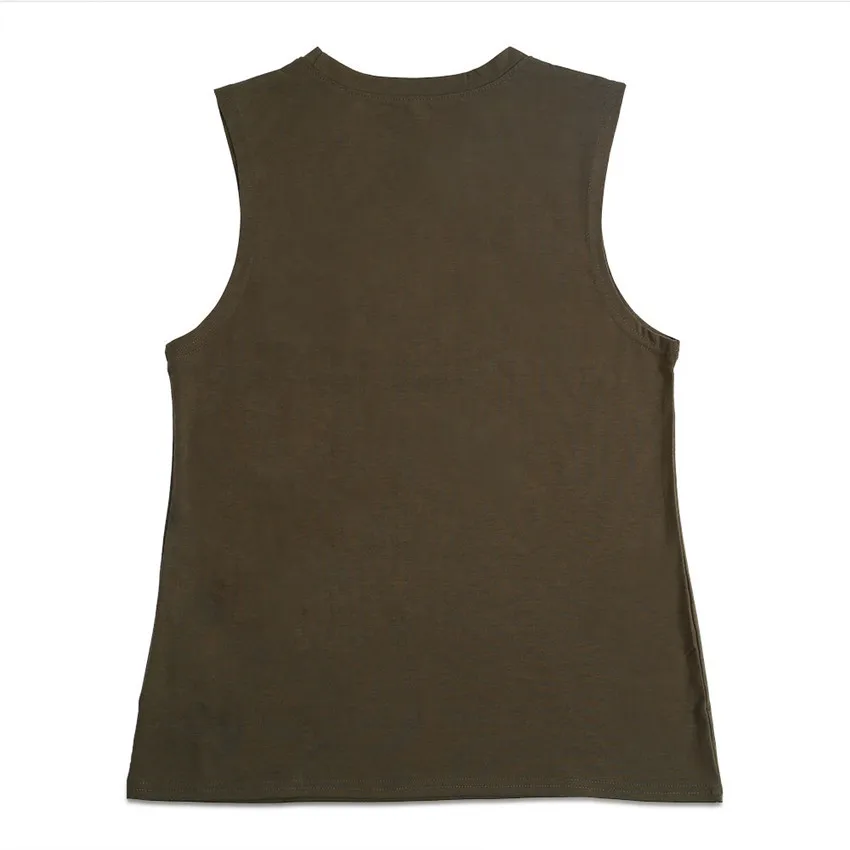 2019 Новый Женский Танк Лето Без Рукавов Печати Письмо О-Образным Вырезом Женская