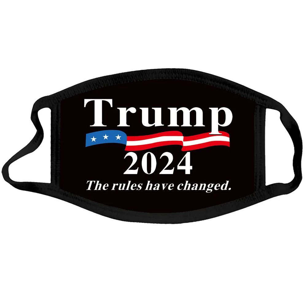 

New Trump 2024 - I'Ll Be Back Personality Black Border Mask
